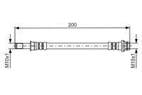 BOSCH 1987481443 Bremsschlauch