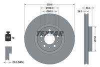 TEXTAR 92126603 Bremsscheibe