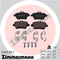 ZIMMERMANN 248481852 Bremsbelagsatz, Scheibenbremse