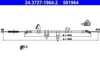 ATE 24372719642 Seilzug, Feststellbremse