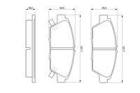BOSCH 0986424289 Bremsbelagsatz, Scheibenbremse