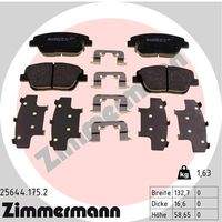 ZIMMERMANN 256441752 Bremsbelagsatz, Scheibenbremse