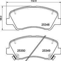 BREMBO P30122 Bremsbelagsatz, Scheibenbremse