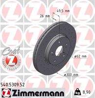 ZIMMERMANN 540530952 Bremsscheibe