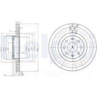 DELPHI BG3944 Bremsscheibe