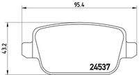 BREMBO P44016 Bremsbelagsatz, Scheibenbremse