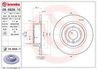 BREMBO 08683811 Bremsscheibe
