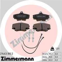 ZIMMERMANN 214631802 Bremsbelagsatz, Scheibenbremse