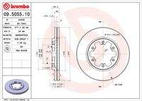BREMBO 09505510 Bremsscheibe
