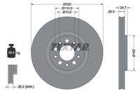 TEXTAR 92351103 Bremsscheibe