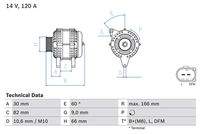 BOSCH 0986044330 Generator