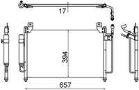MAHLE AC642000S Kondensator, Klimaanlage