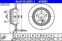 ATE 24011003511 Bremsscheibe