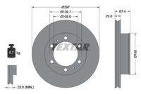 TEXTAR 92222600 Bremsscheibe