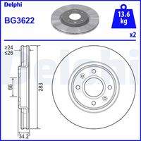 DELPHI BG3622 Bremsscheibe