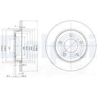 DELPHI BG4025C Bremsscheibe