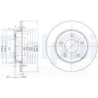 DELPHI BG4025C Bremsscheibe