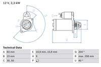 BOSCH 0986019820 Starter