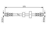 BOSCH 1987476698 Bremsschlauch