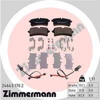 ZIMMERMANN 246431702 Bremsbelagsatz, Scheibenbremse