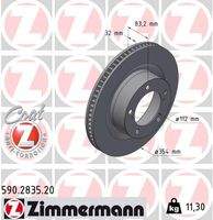 ZIMMERMANN 590283520 Bremsscheibe