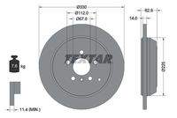 TEXTAR 92150803 Bremsscheibe