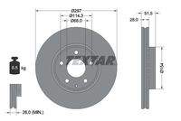 TEXTAR 92295003 Bremsscheibe