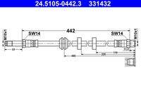 ATE 2451050442302 Bremsschlauch