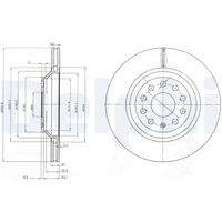 DELPHI BG3975 Bremsscheibe