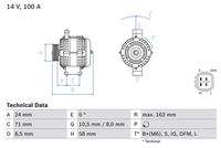 BOSCH 0986082080 Generator