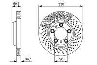 BOSCH 0986479580 Bremsscheibe