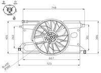 NRF 47961 Lüfter, Motorkühlung