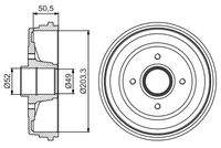 BOSCH 0986477206 Bremstrommel