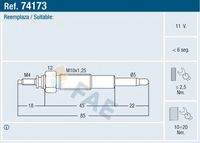 FAE 74173 Glühkerze