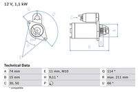 BOSCH 0986018480 Starter