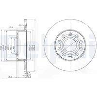 DELPHI BG3890C Bremsscheibe