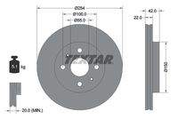TEXTAR 92204503 Bremsscheibe