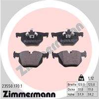 ZIMMERMANN 235501701 Bremsbelagsatz, Scheibenbremse