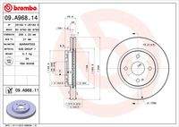 BREMBO 09A96811 Bremsscheibe