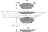 TOMEX Brakes TX1211 Bremsbelagsatz, Scheibenbremse