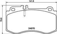 HELLA 8DB355014821 Bremsbelagsatz, Scheibenbremse