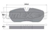 TOMEX Brakes TX1771 Bremsbelagsatz, Scheibenbremse