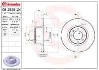 BREMBO 08255924 Bremsscheibe