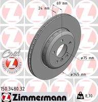 ZIMMERMANN 150348032 Bremsscheibe