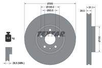 TEXTAR 92268603 Bremsscheibe