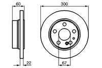 BOSCH 0986478566 Bremsscheibe