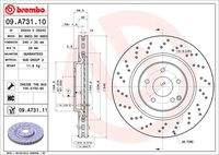 BREMBO 09A73111 Bremsscheibe