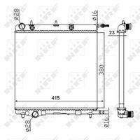 NRF 50430A Kühler, Motorkühlung