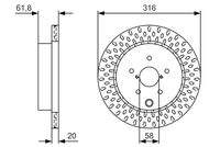 BOSCH 0986479V05 Bremsscheibe