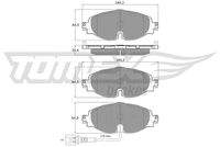 TOMEX Brakes TX1697 Bremsbelagsatz, Scheibenbremse